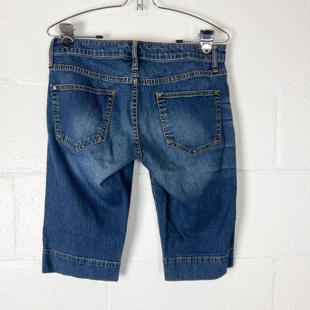 Pilcro and the Letterpress‎ long denim shorts Size 28 low rise straight